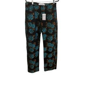 New Marques Almeida Brocade Floral Pant Women's Size 10 (may have been altered)